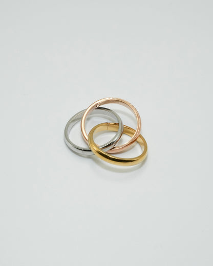 triple union stainless ring
