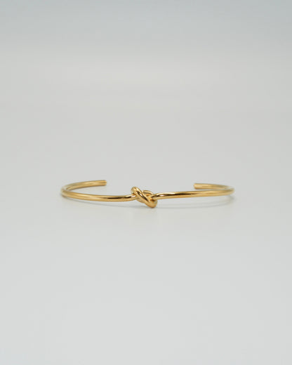 knot stainless bangle (stainless steel)