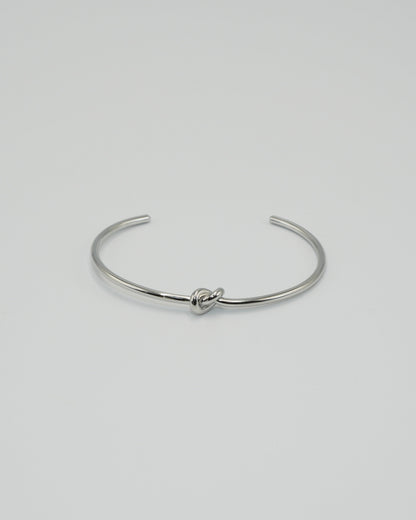 knot stainless bangle (stainless steel)