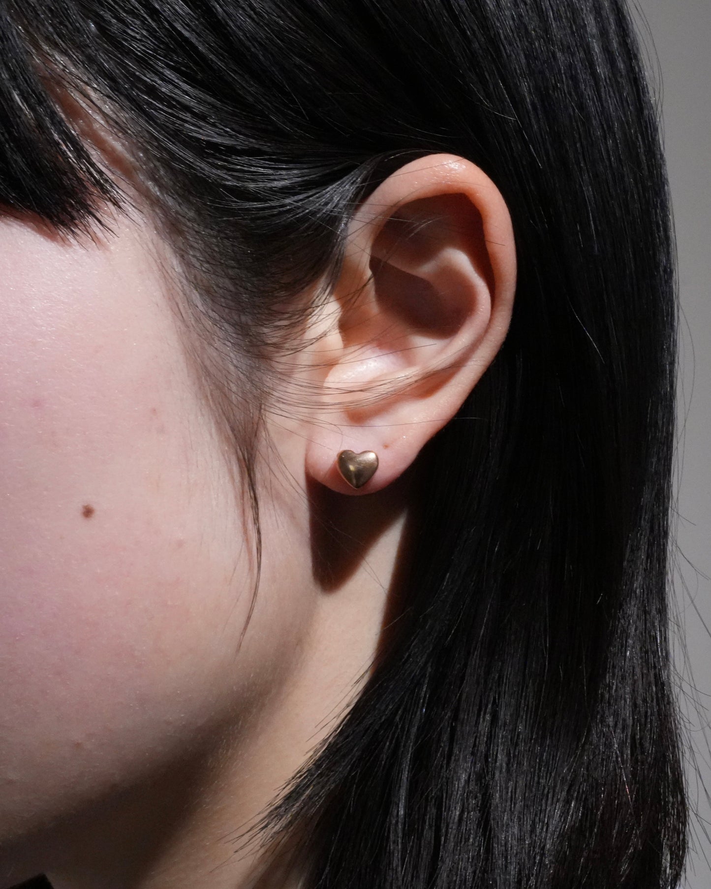 plump heart stainless pierce (stainless steel)
