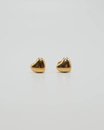 plump heart stainless pierce (stainless steel)