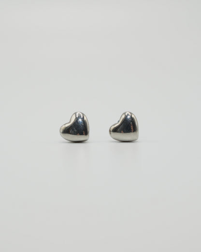 plump heart stainless pierce (stainless steel)
