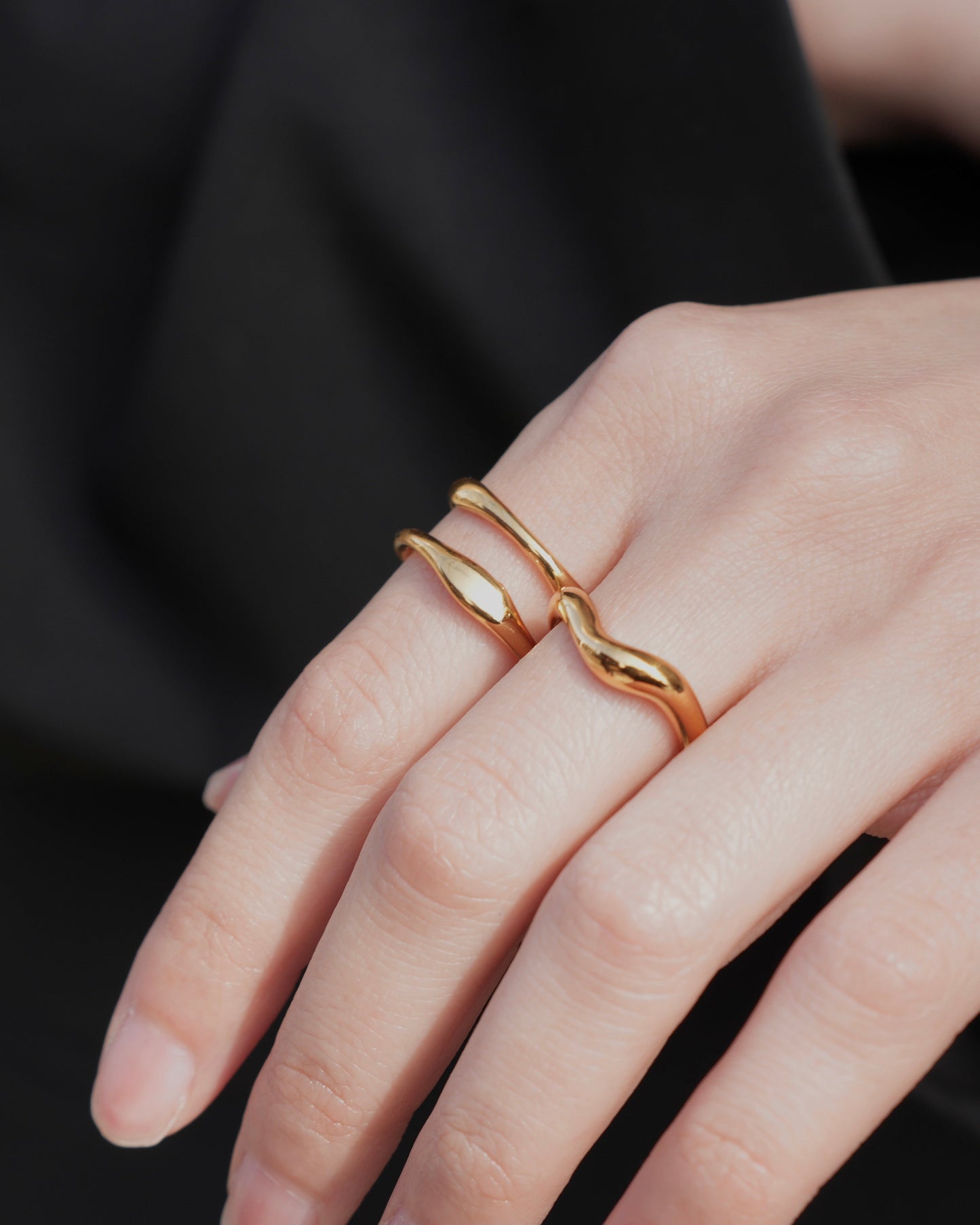 dual curve stainless ring (stainless steel)