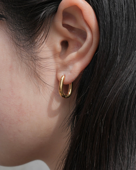 bold oval stainless pierce (stainless steel)