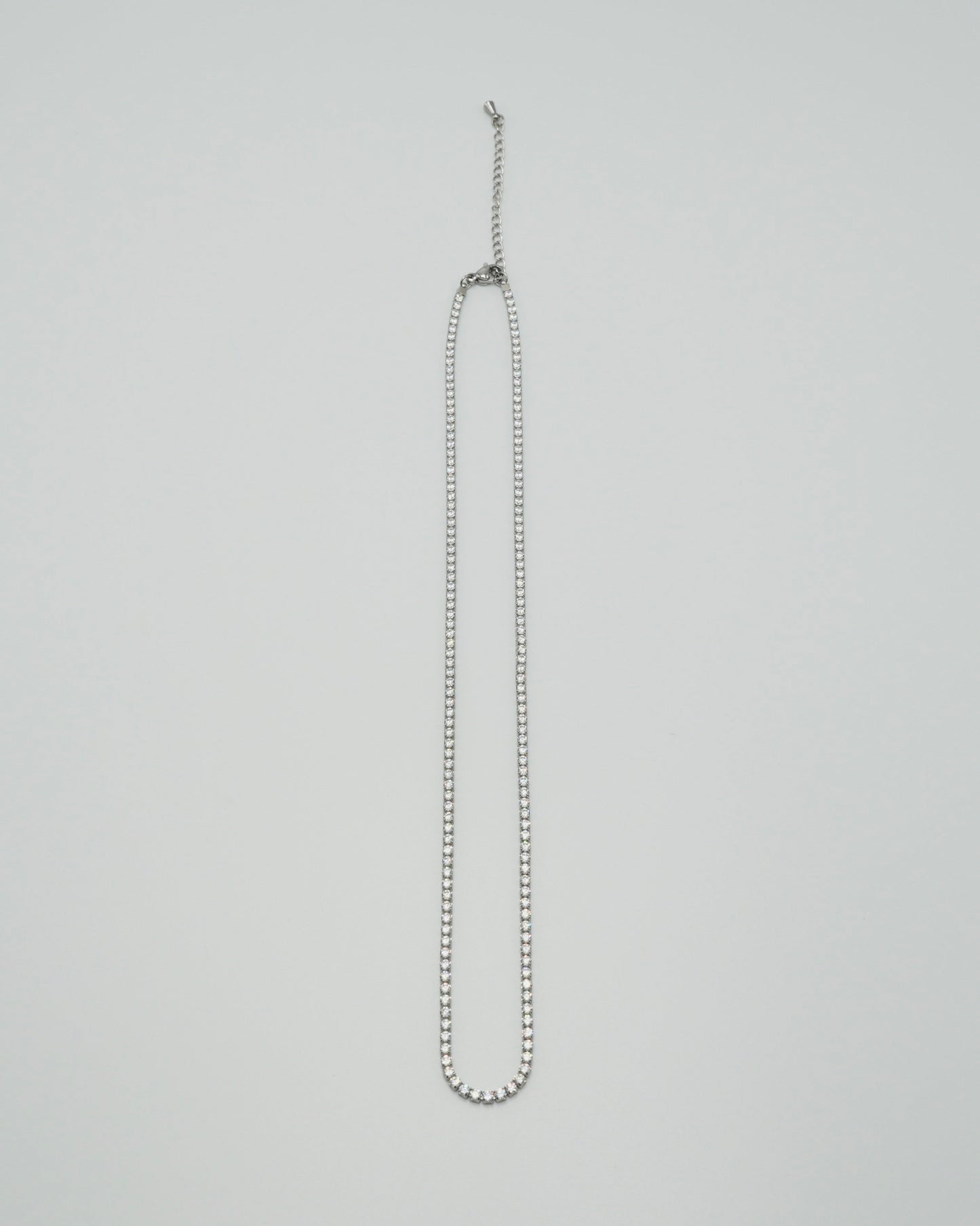 clear strand stainless necklace (stainless steel)