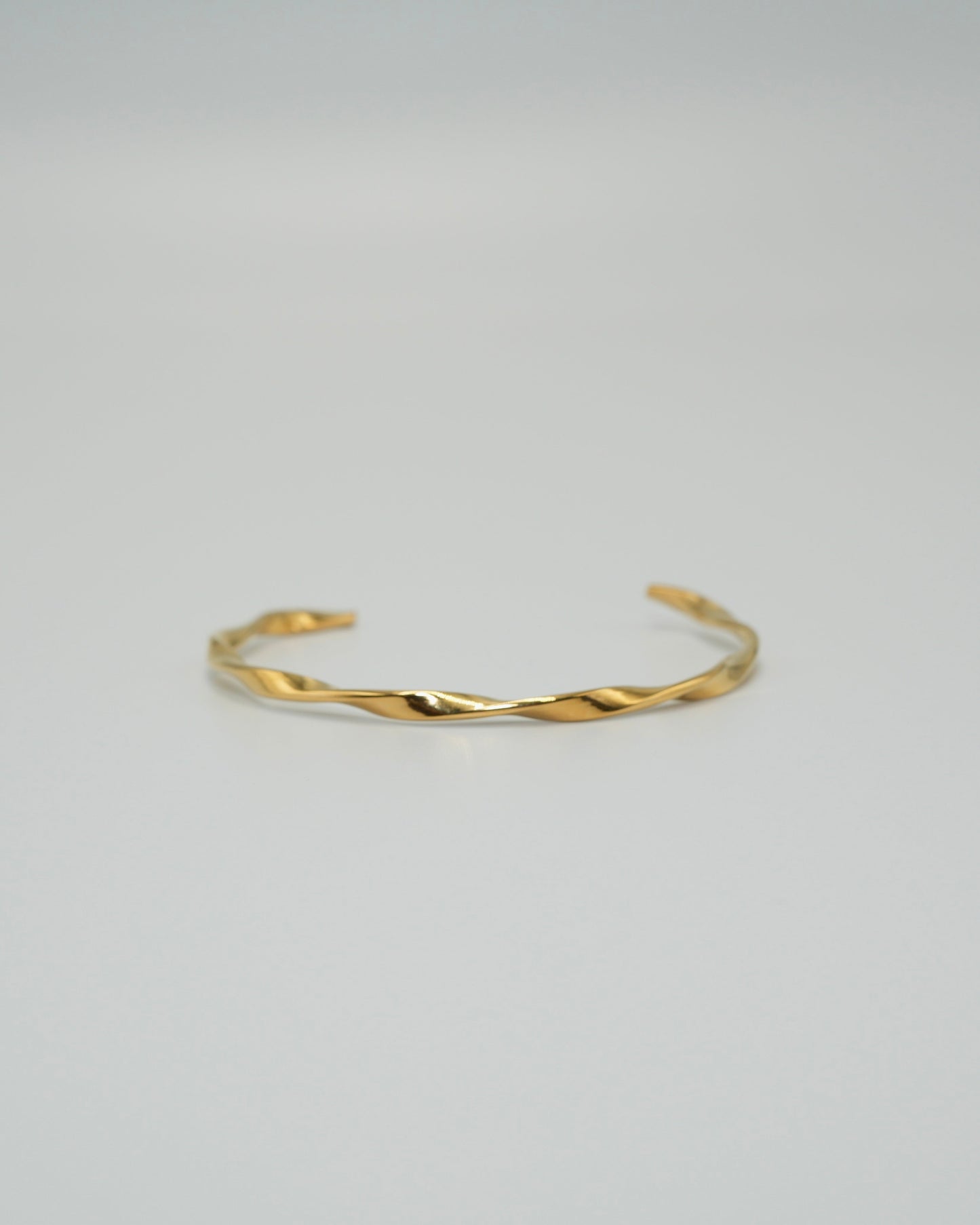 twist line stainless bangle (stainless steel)