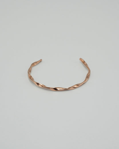 twist line stainless bangle (stainless steel)