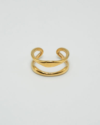 dual curve stainless ring (stainless steel)