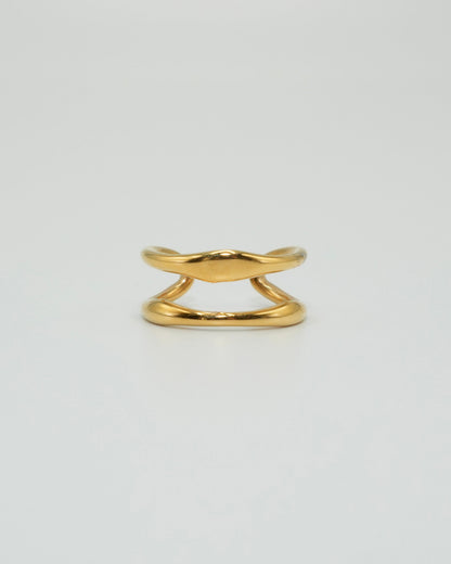 dual curve stainless ring (stainless steel)