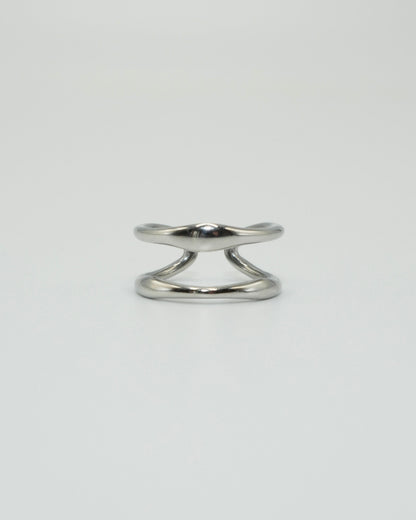 dual curve stainless ring (stainless steel)