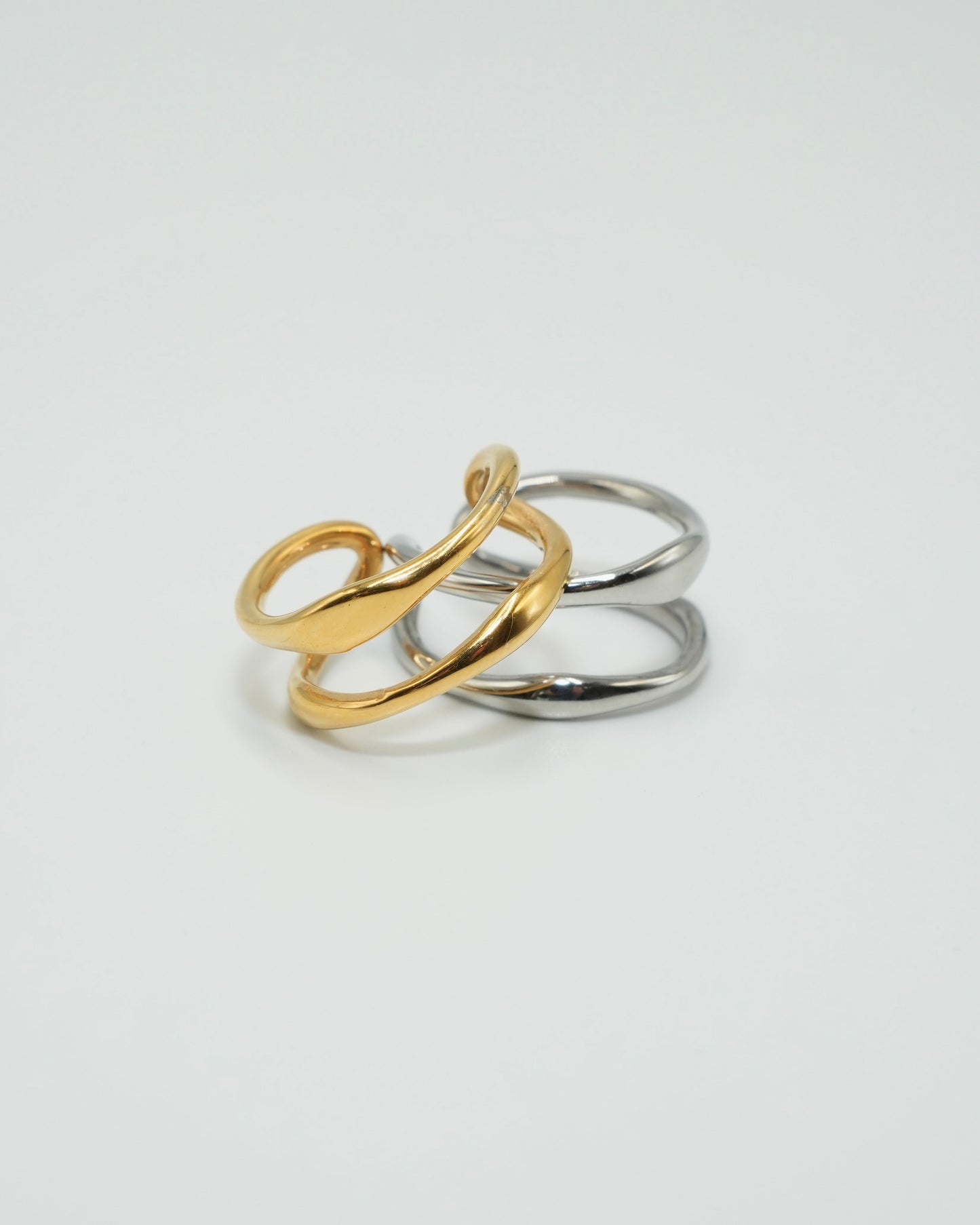 dual curve stainless ring (stainless steel)