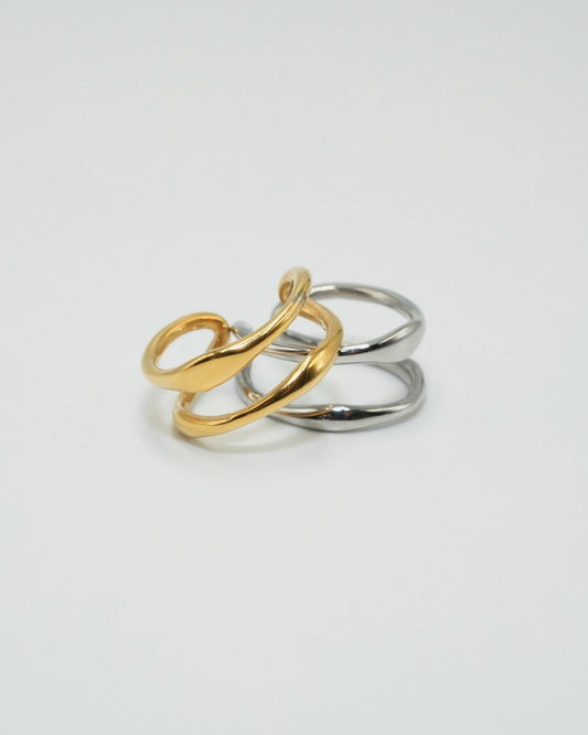 dual curve stainless ring (stainless steel)
