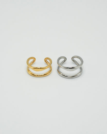 dual curve stainless ring (stainless steel)