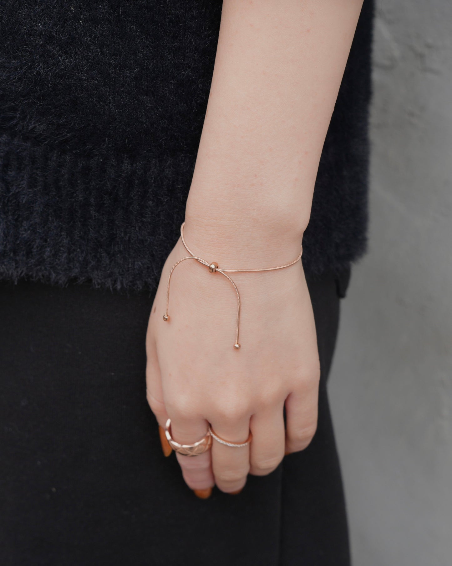 ribbon snake stainless bracelet