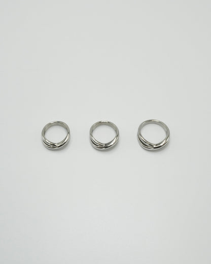 dual crossover stainless ring (stainless steel)