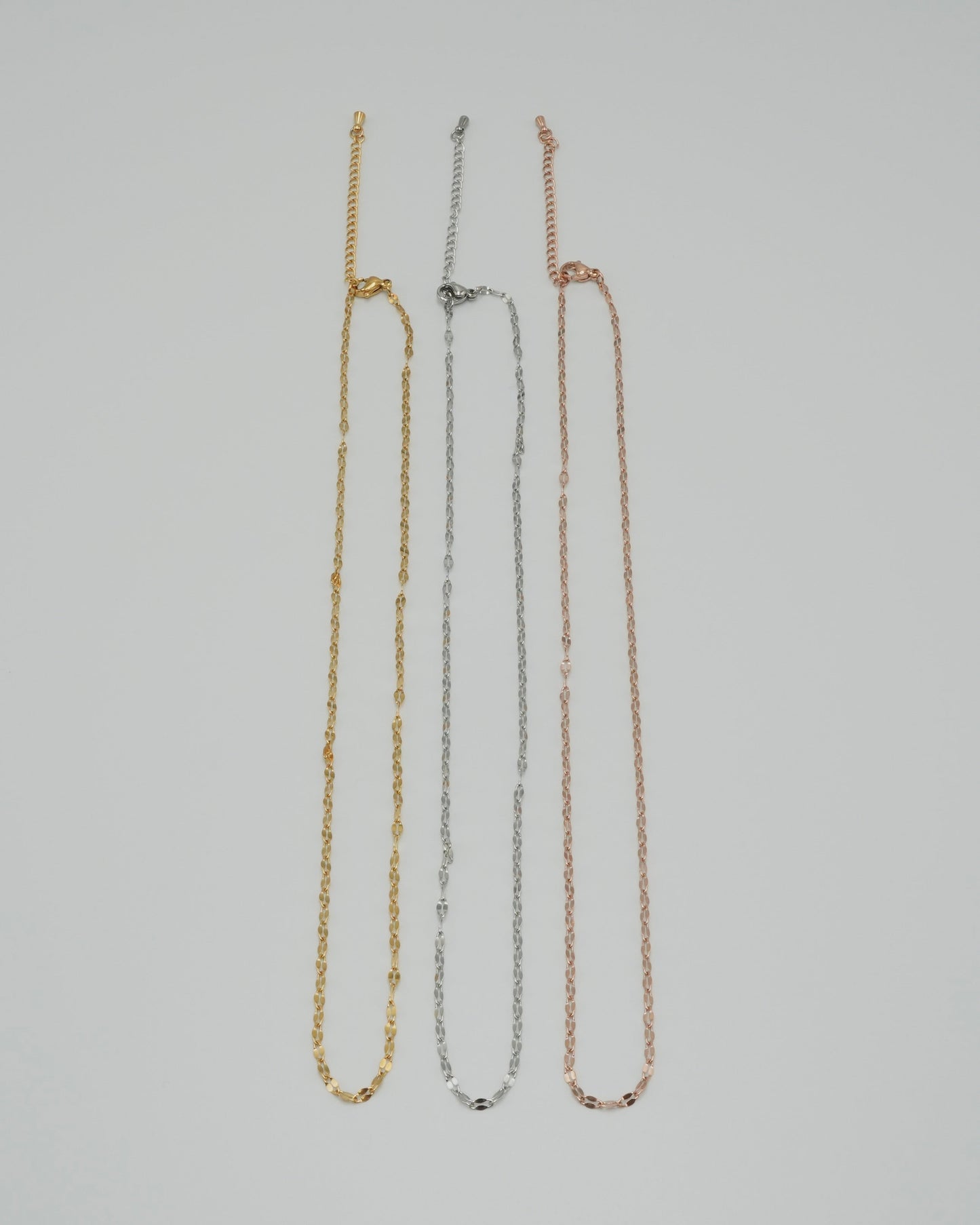 marquise link stainless necklace (stainless steel)