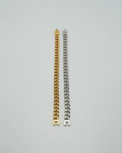 curb chain stainless bracelet (stainless steel)