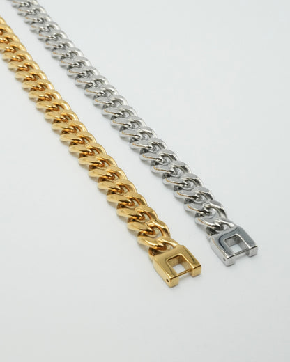 curb chain stainless bracelet (stainless steel)