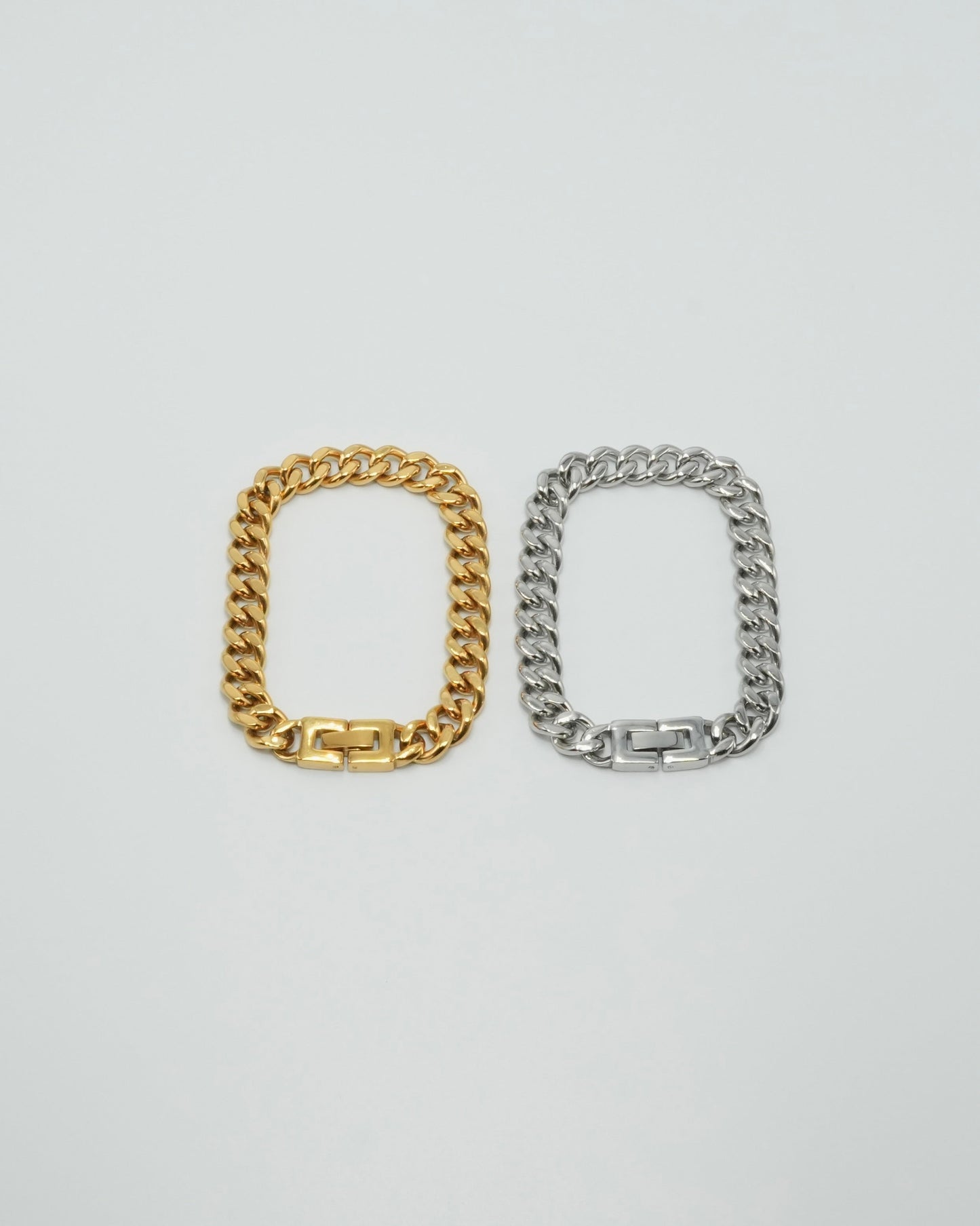curb chain stainless bracelet (stainless steel)