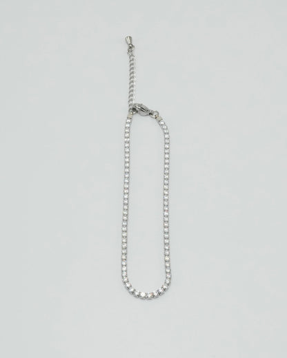 clear stone stainless bracelet (stainless steel)