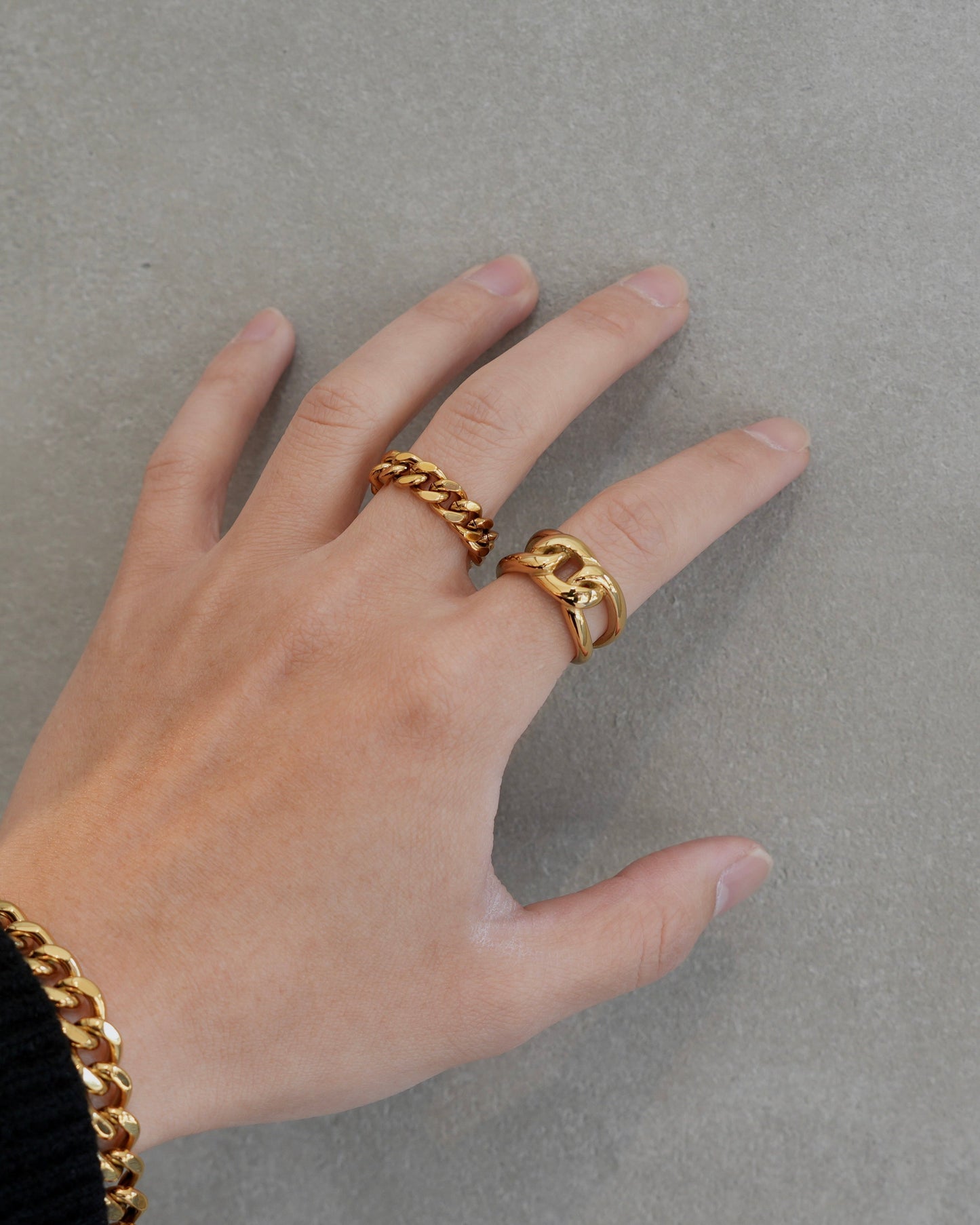 knot link stainless ring (stainless steel)