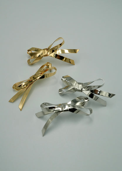 tied flat ribbon pierce