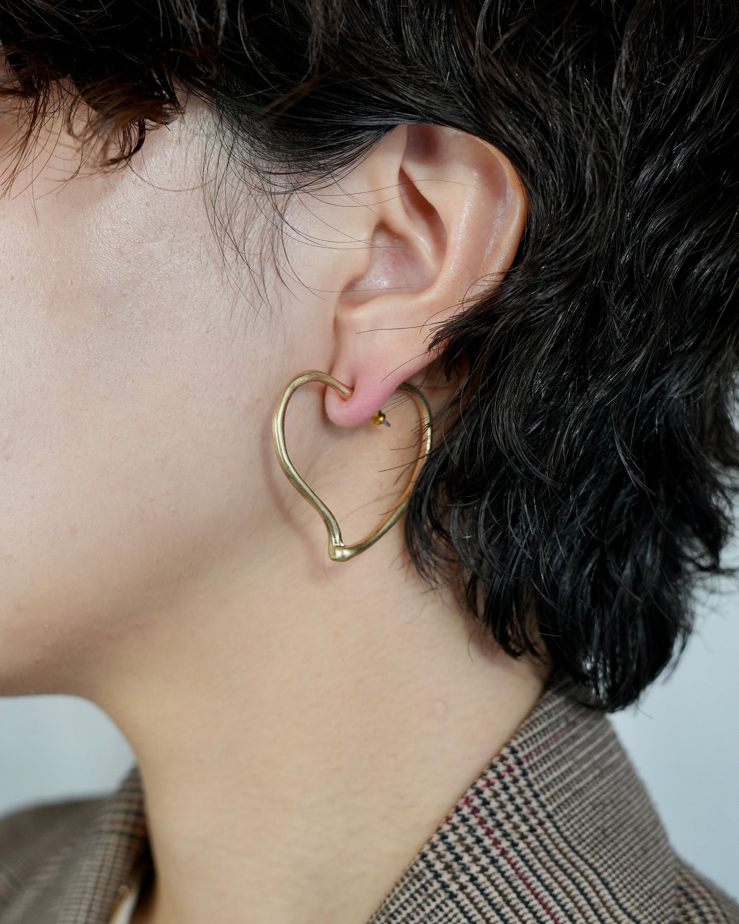 mate heart hoop pierce