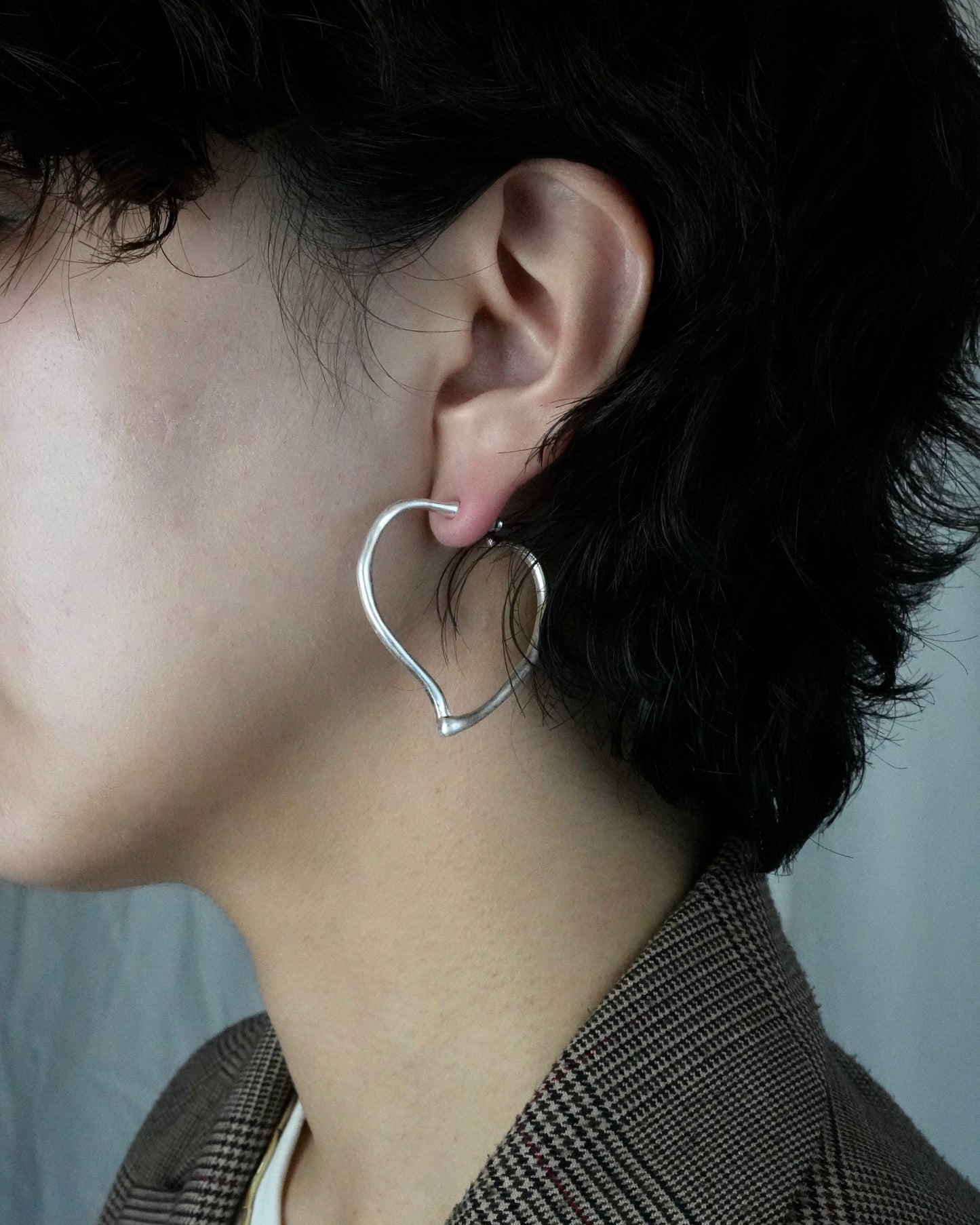 mate heart hoop pierce