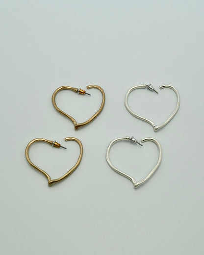 mate heart hoop pierce