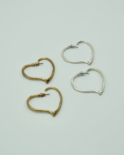 mate heart hoop pierce