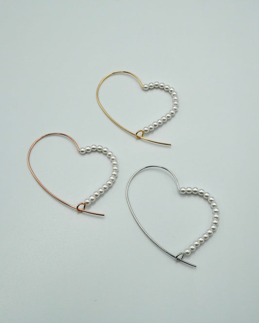 heart hook pearl pierce