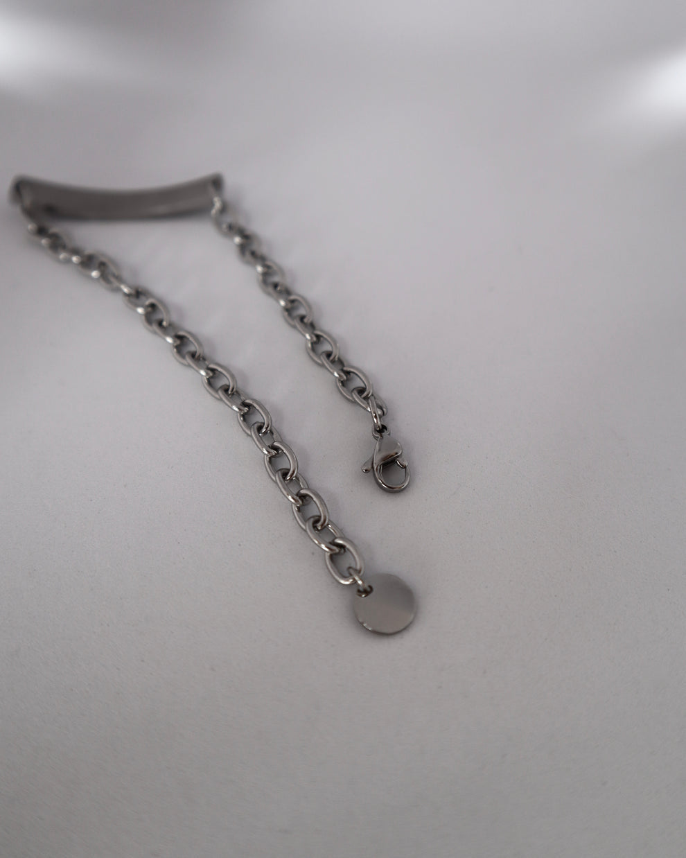 plate chain stainless bracelet（stainless steel）