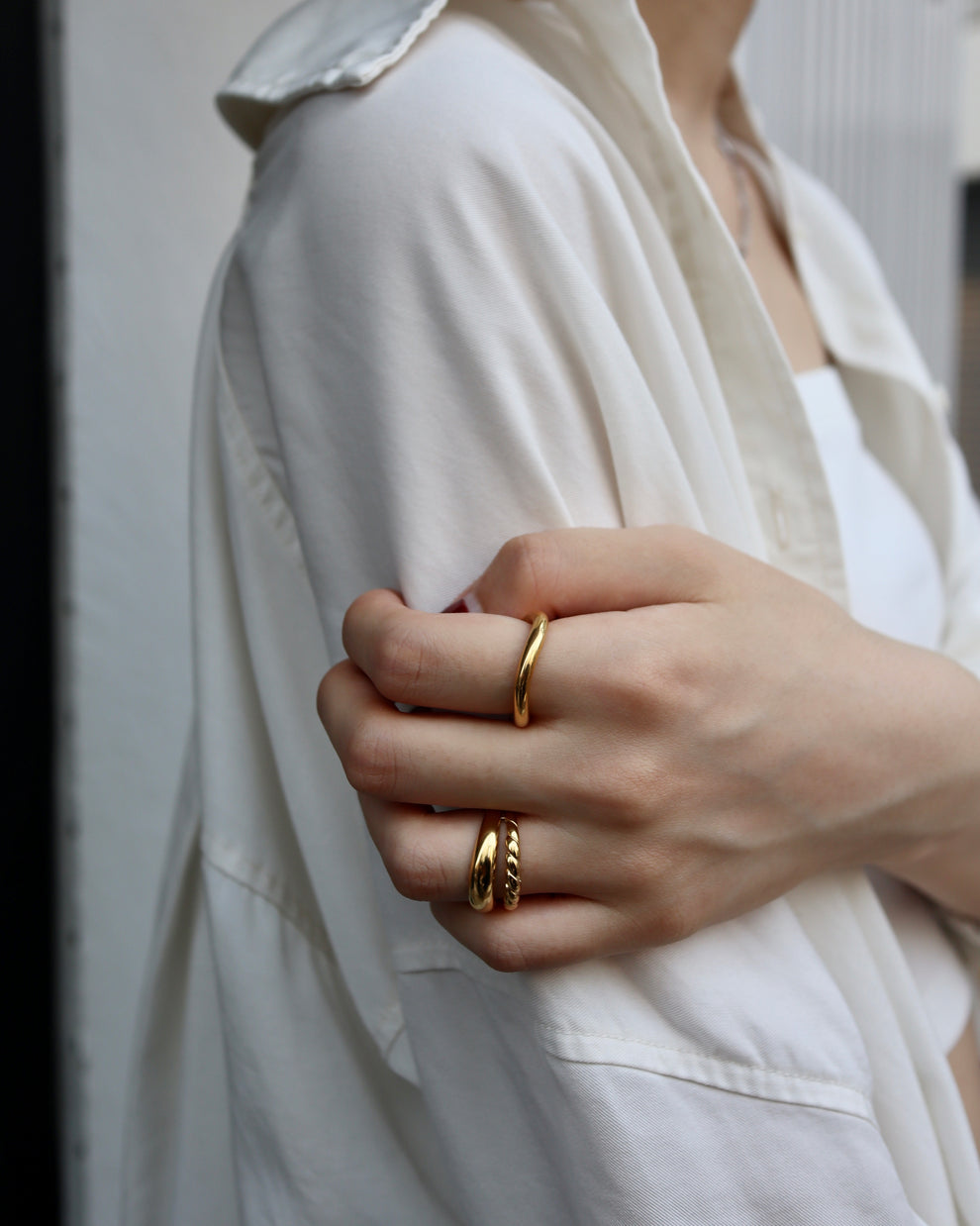 two line asymmetry stainless ring（stainless steel）
