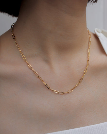 simple chain stainless necklace（stainless steel）