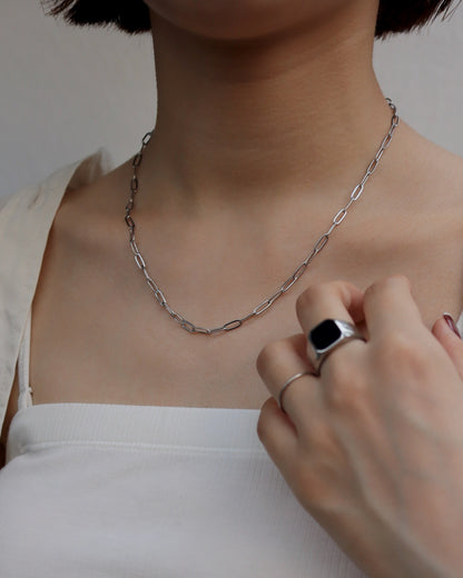 simple chain stainless necklace（stainless steel）