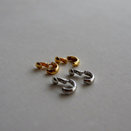 circle clip earring & earcuff