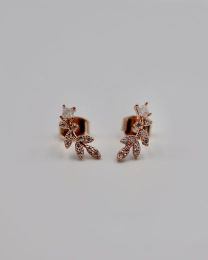 curve leaf pierce & earrings