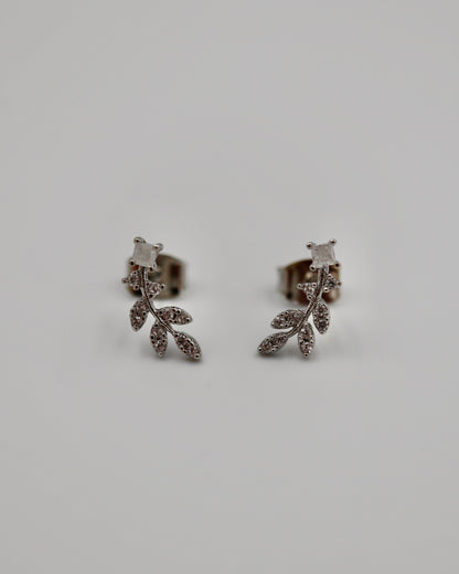 curve leaf pierce & earrings