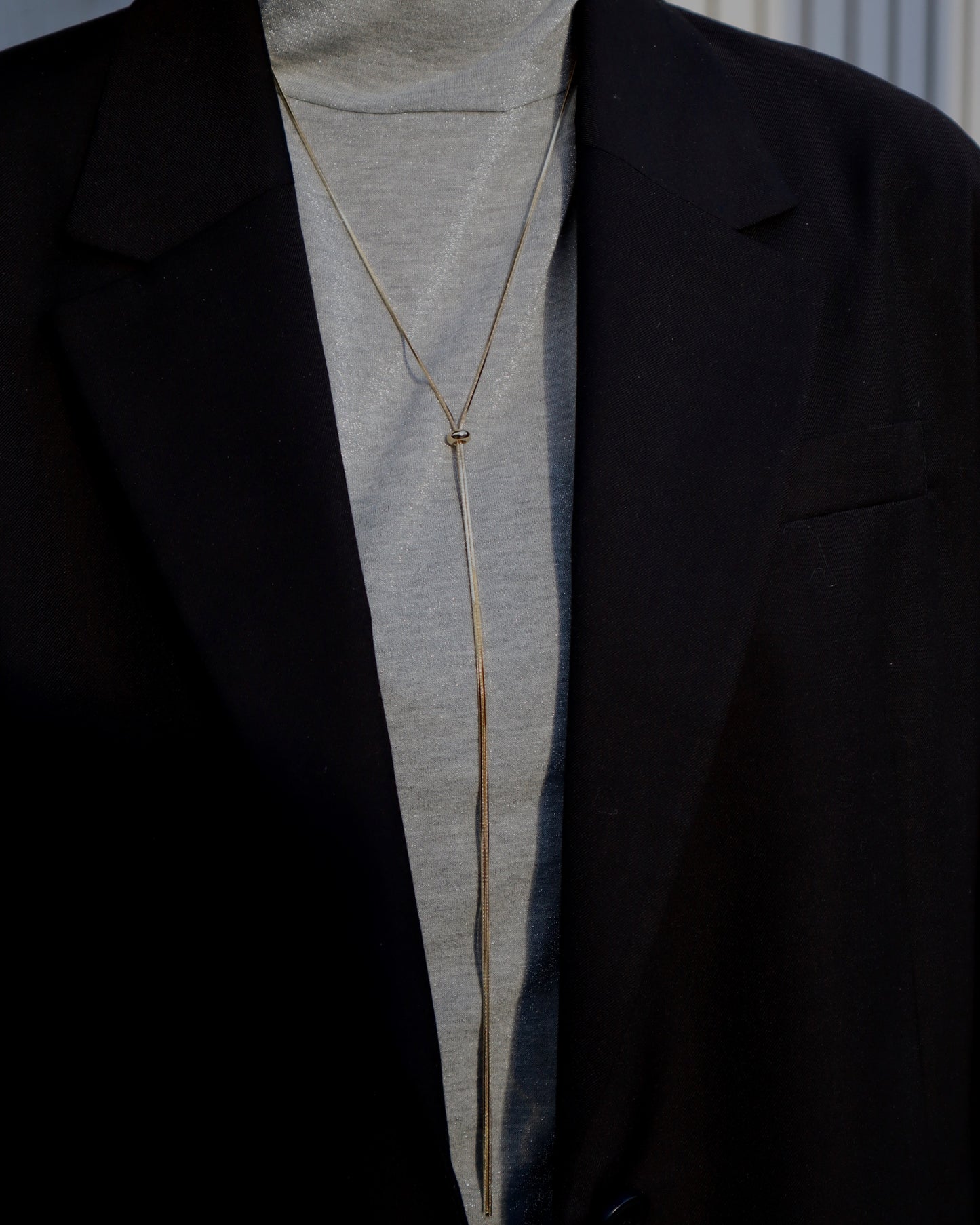loop tie necklace