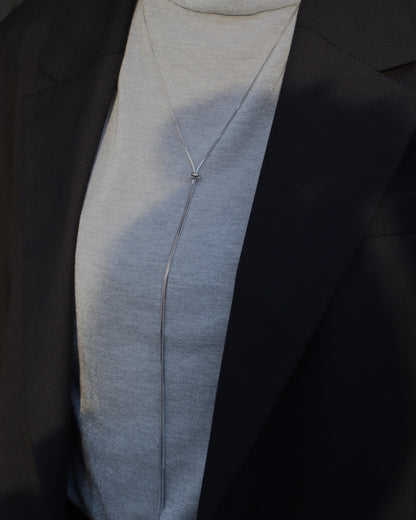 loop tie necklace