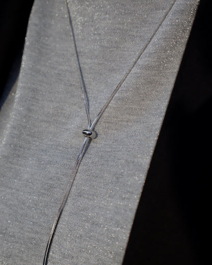 loop tie necklace