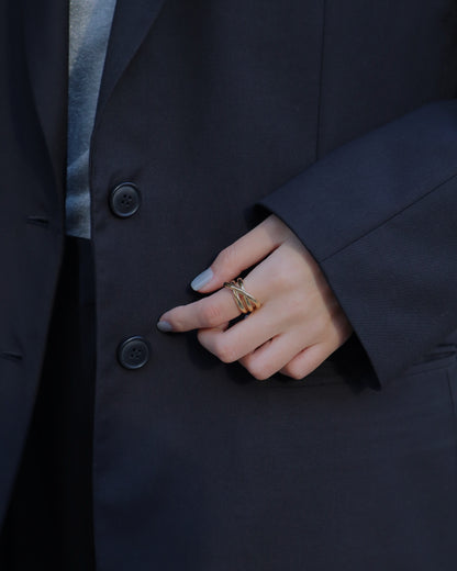 cross line ring
