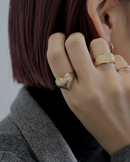 vintage heart ring