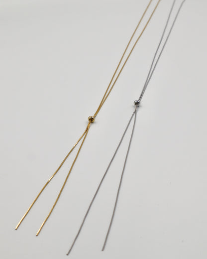 loop tie necklace