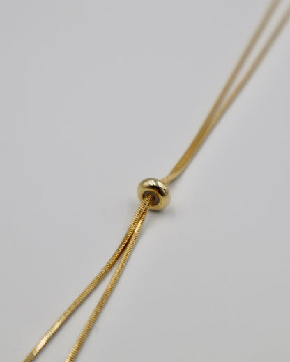 loop tie necklace