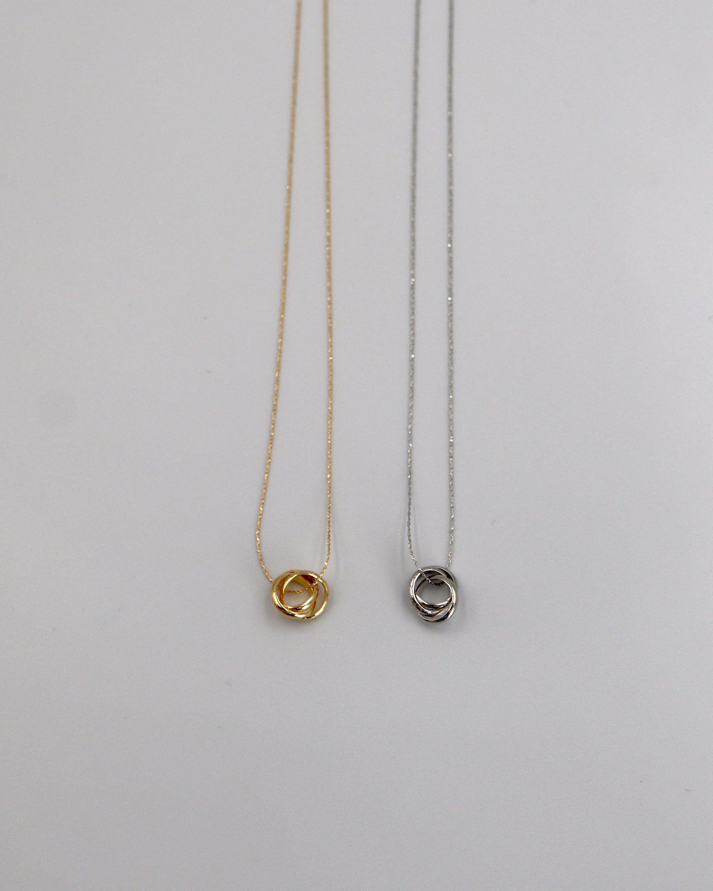 triple ring necklace