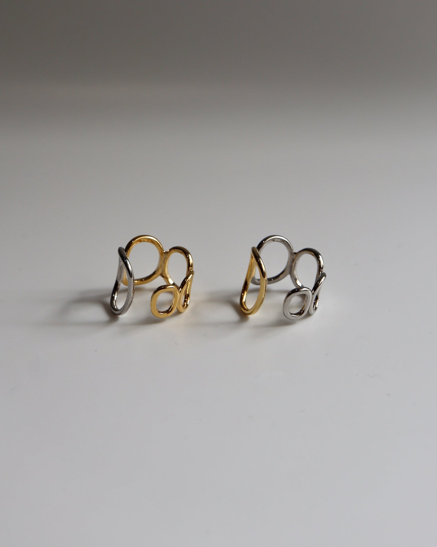gradation golsil circle ring
