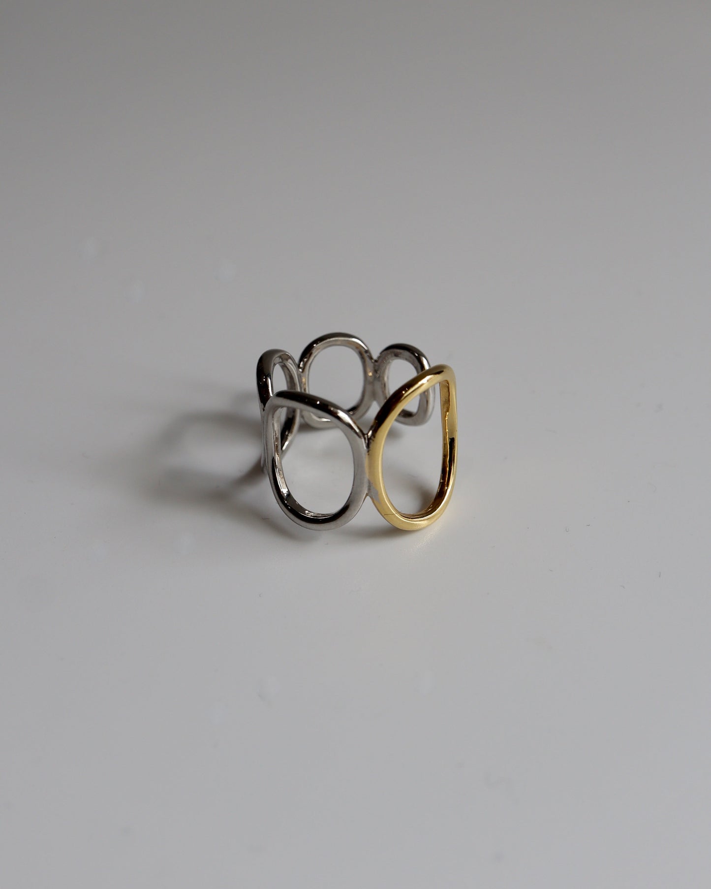 gradation golsil circle ring