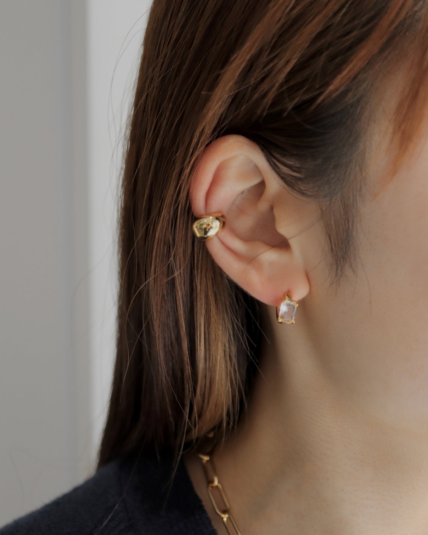 simple bubble earcuff