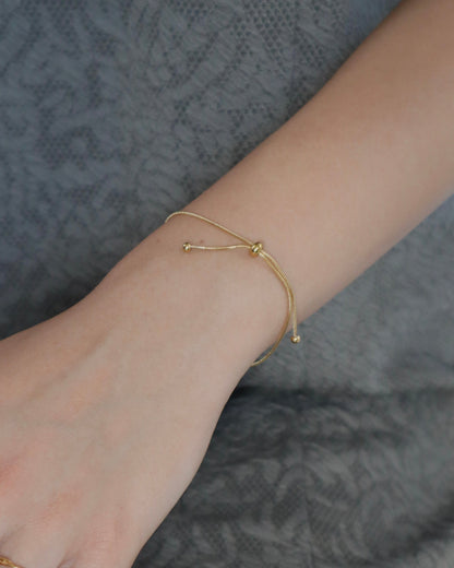 ribbon snake stainless bracelet